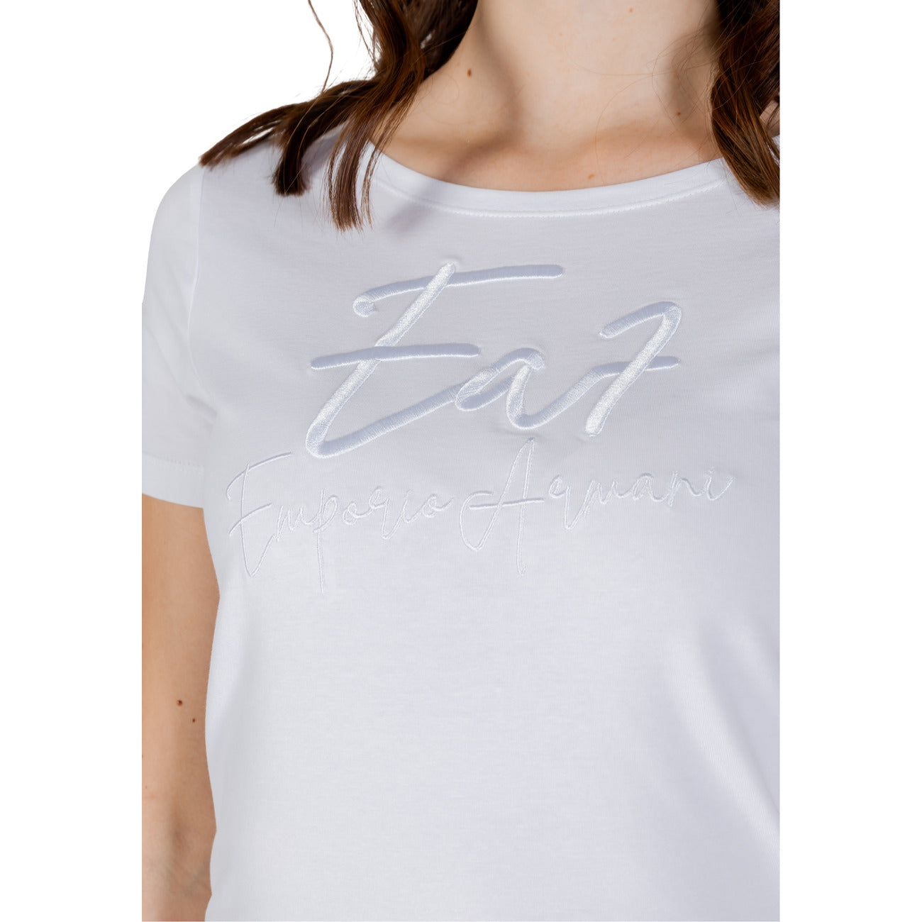 Ea7 T-shirt Dames Wit