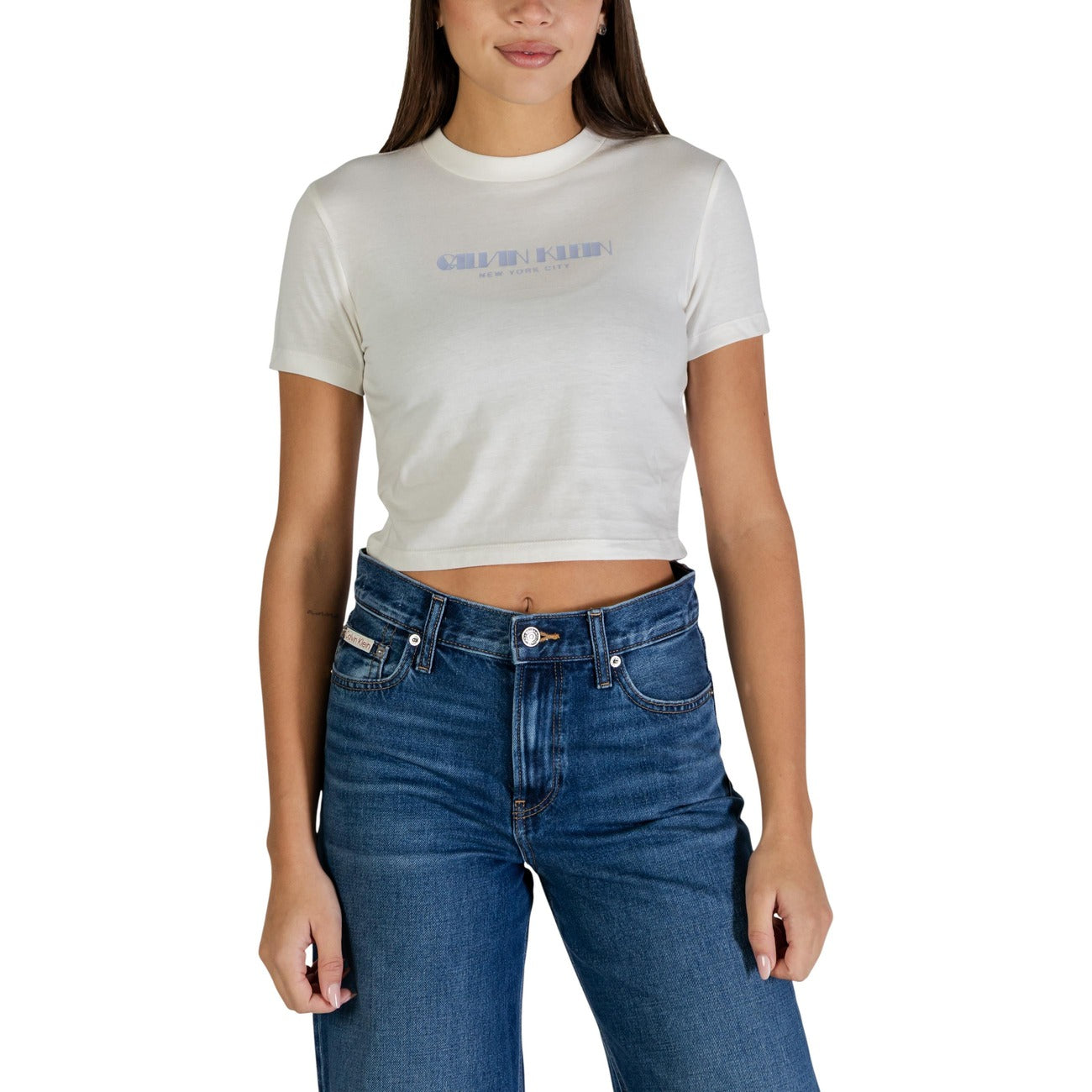 Calvin Klein Jeans T-shirt Dames Wit