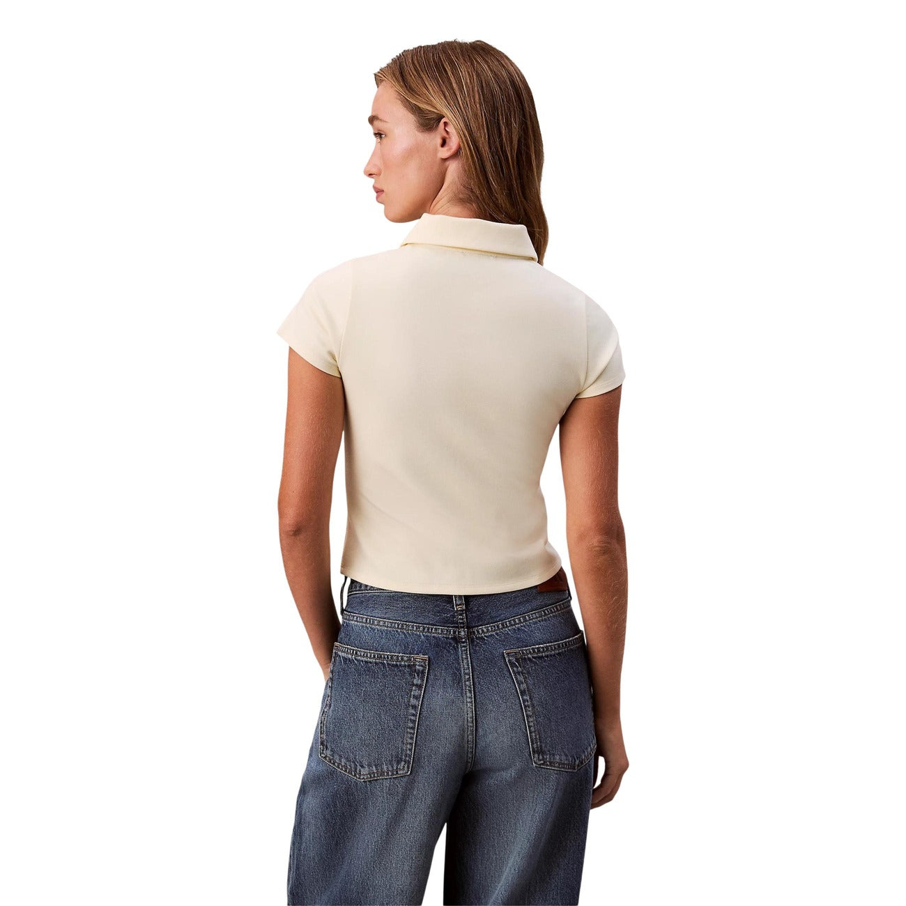 Calvin Klein Jeans T-shirt Dames Geel
