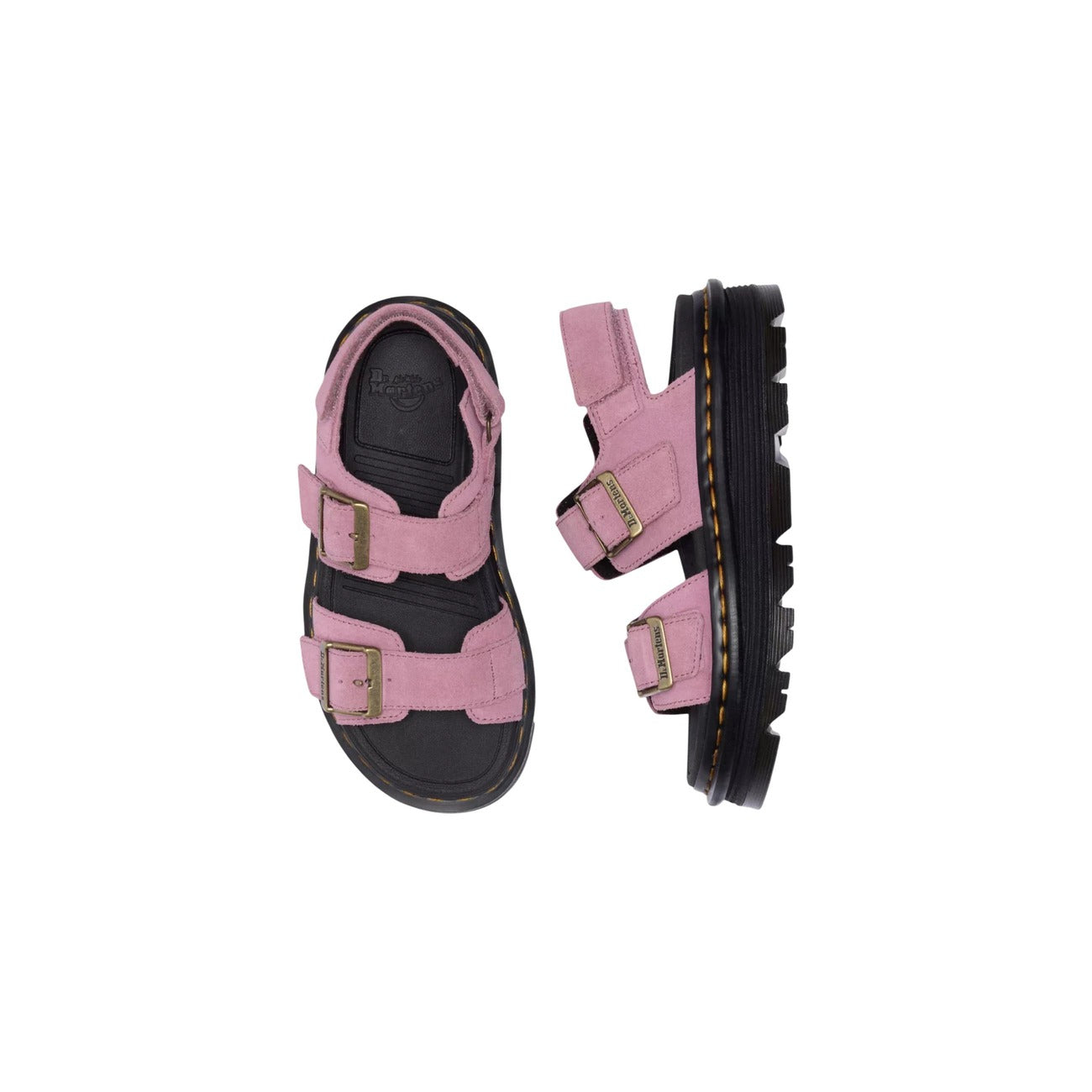 Dr. Martens Sandalen Dames Roze Leer