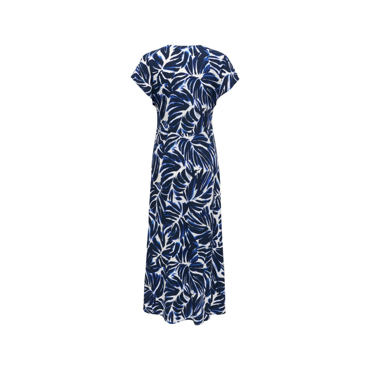 Only Elegante Jurk Dames Blauw Bruin