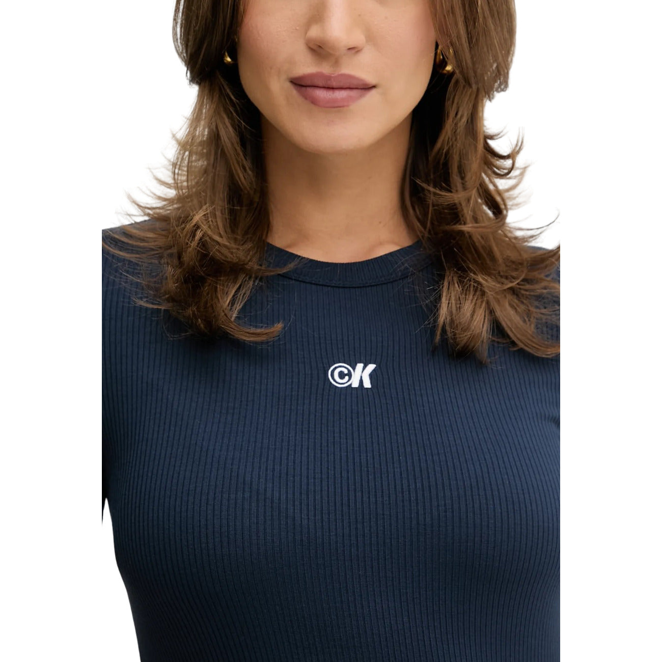 Calvin Klein Jeans Modal Jurk Dames Blauw