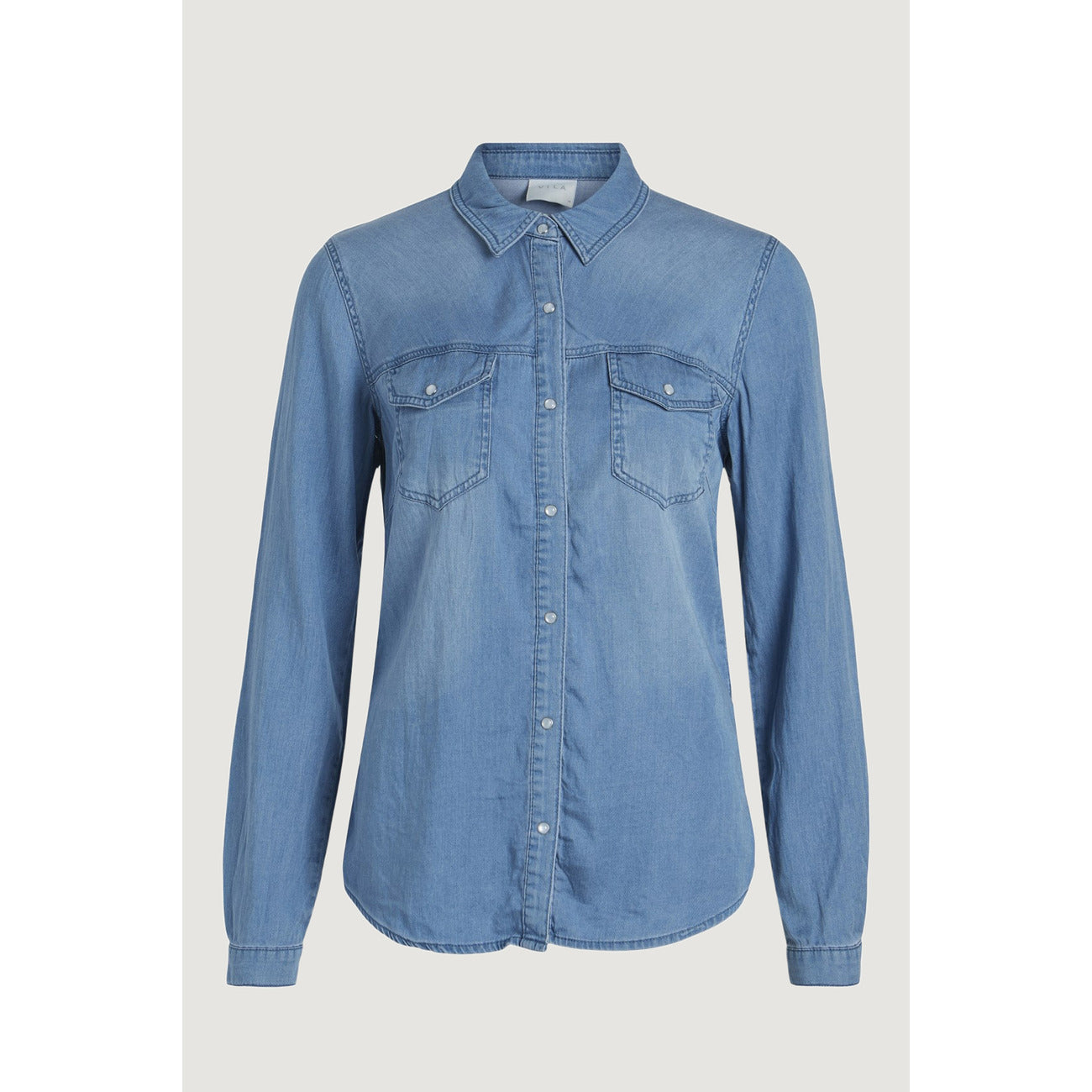 Vila Clothes Shirt Dames Blauw