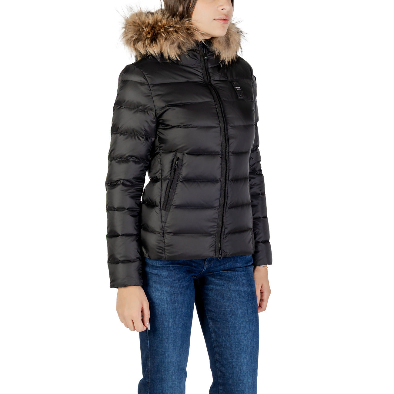 Blauer Windjack Dames Zwart