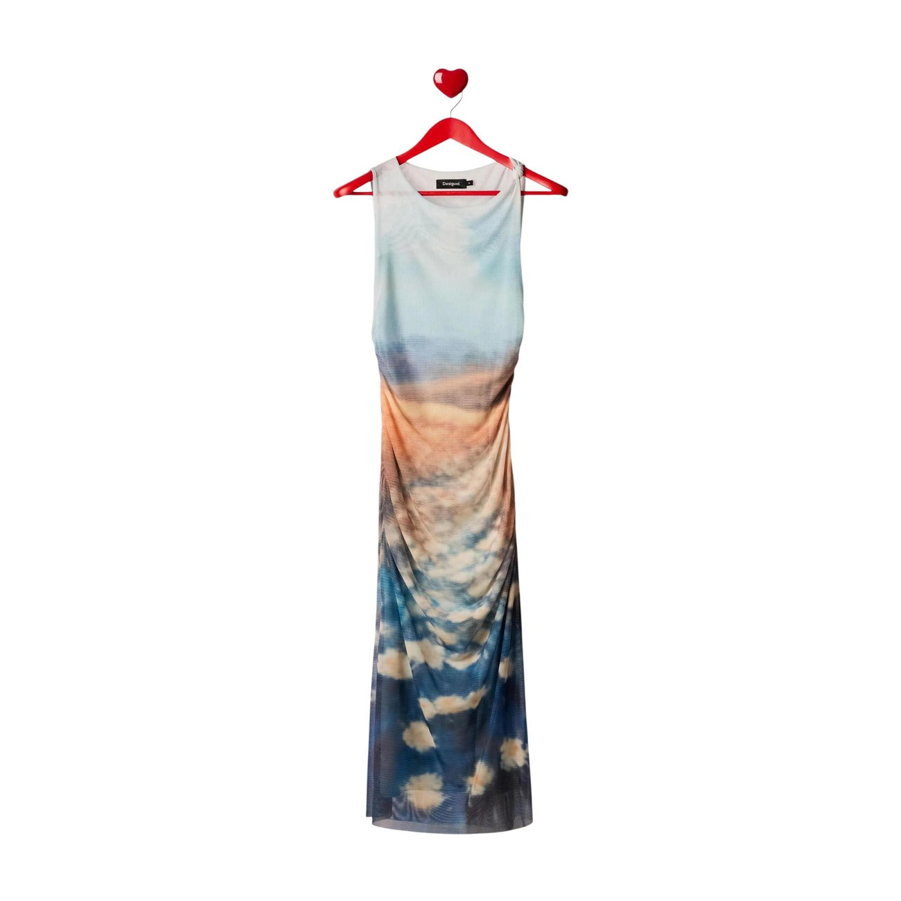 Desigual Mouwloze Jurk Dames Lichtblauw