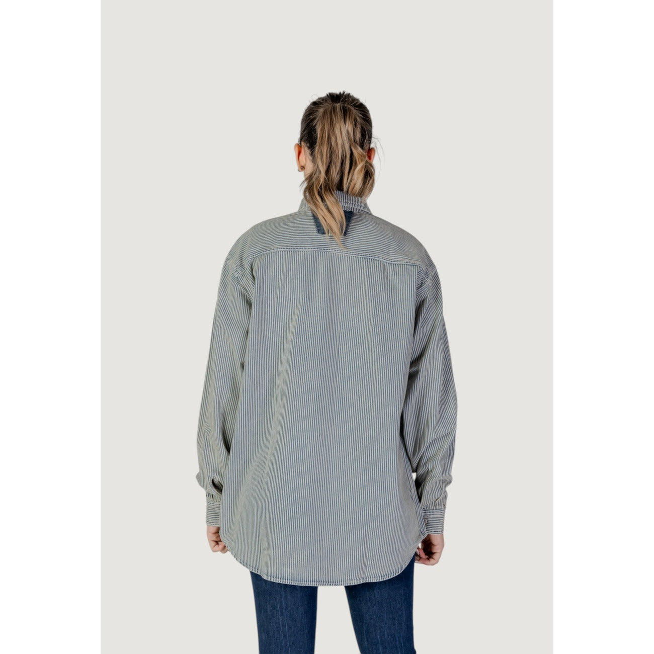 Replay Gestreepte Blouse Dames Blauw