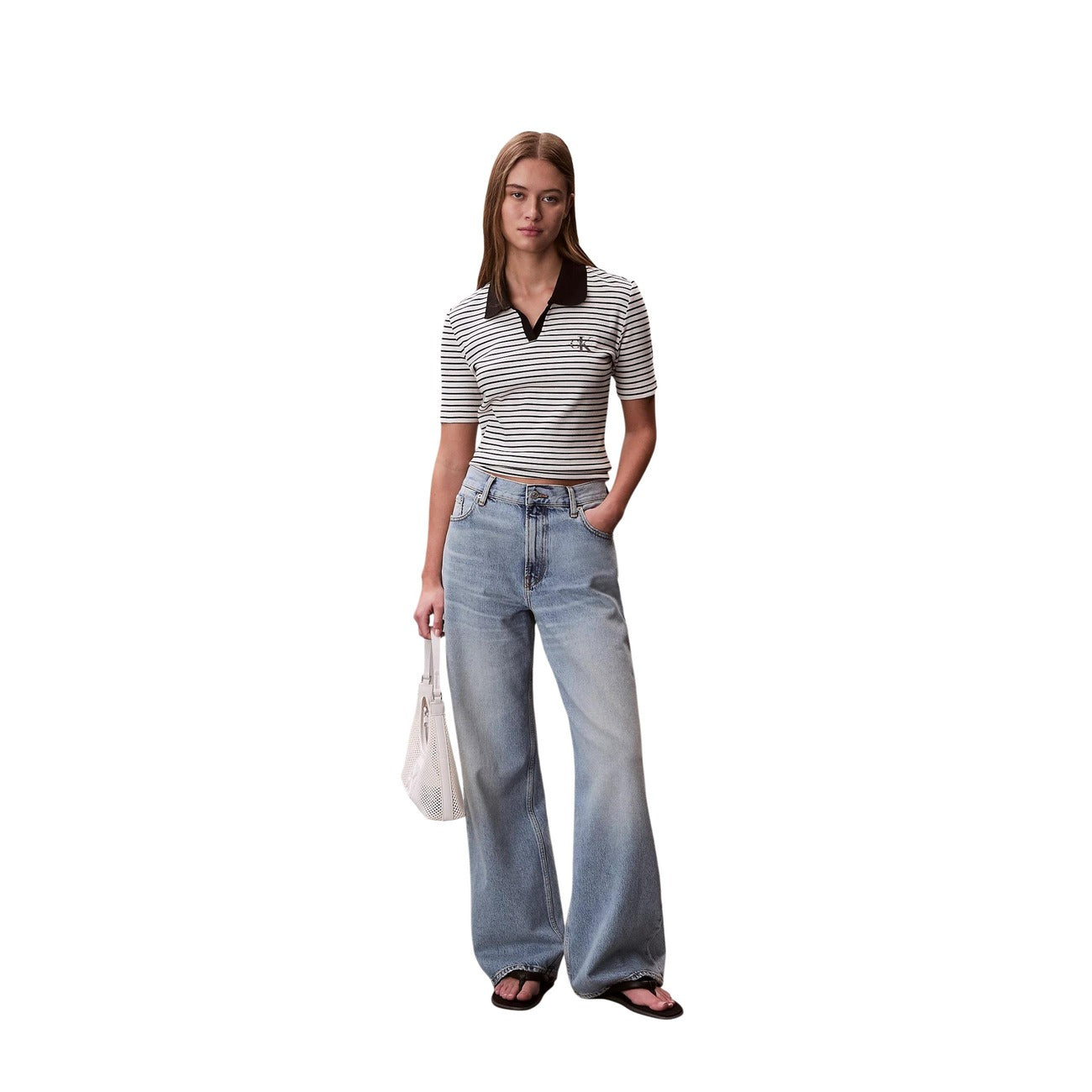 Calvin Klein Jeans Polo Dames Zwart