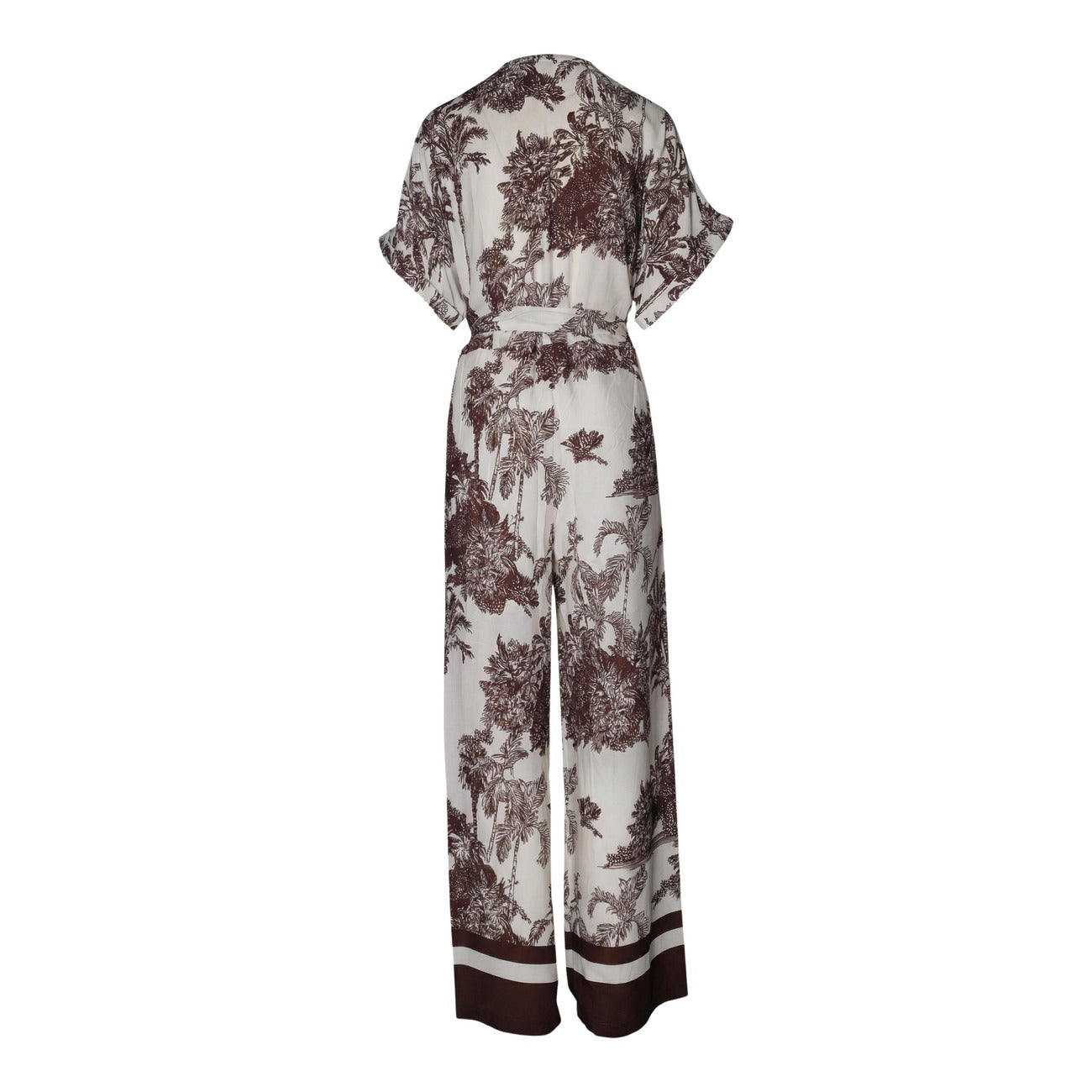 Artigli Bloemen Jumpsuit Dames Beige