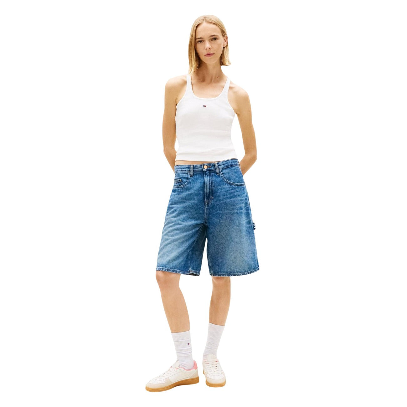 Tommy Hilfiger Jeans Tanktop Dames Wit