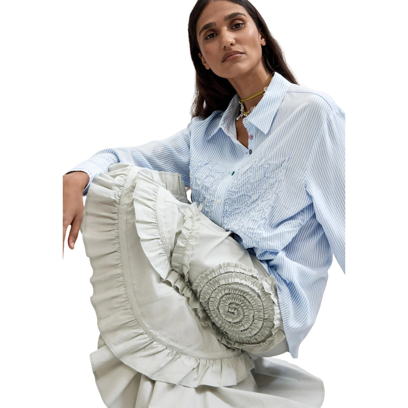 Desigual Shirt Dames Lichtblauw