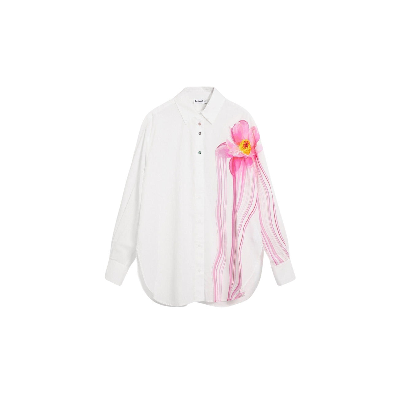 Desigual Shirt Dames Wit Bloemenprint
