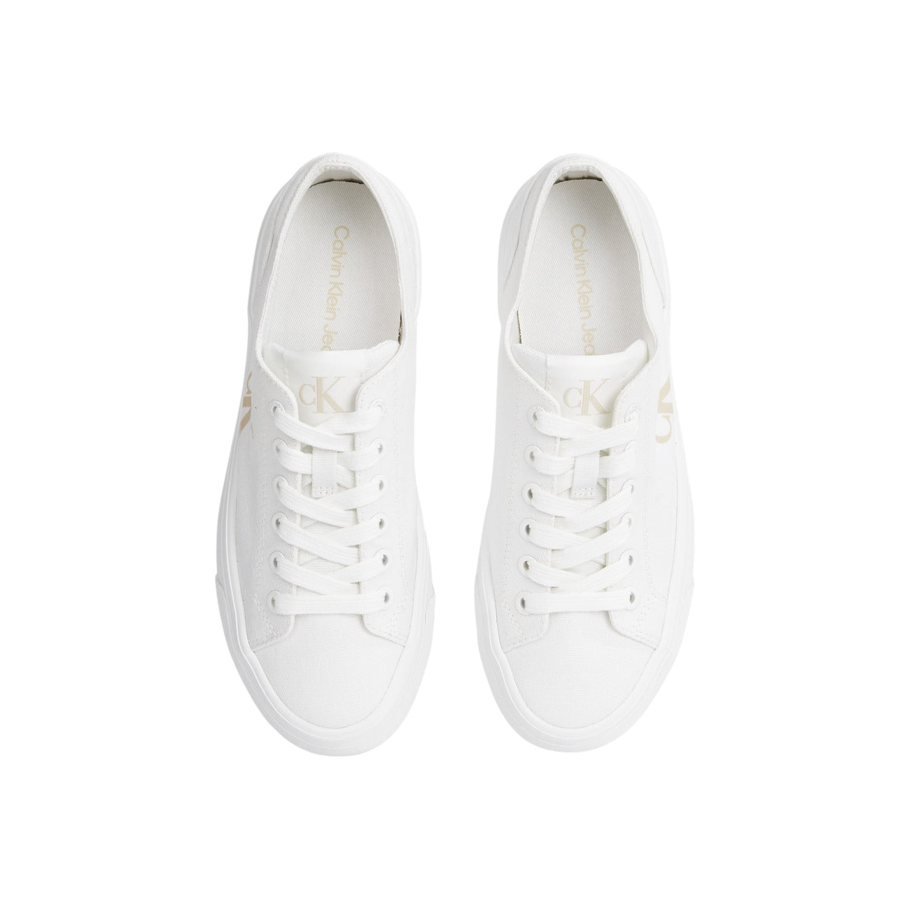 Calvin Klein Jeans Sneakers Dames Wit Platform