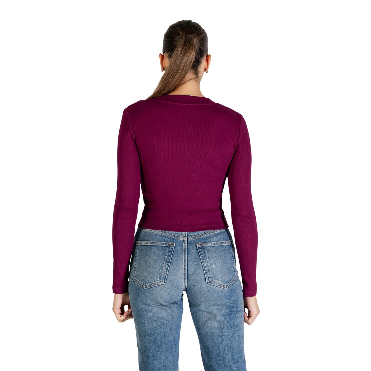 Calvin Klein Jeans Trui Dames Wijnrood