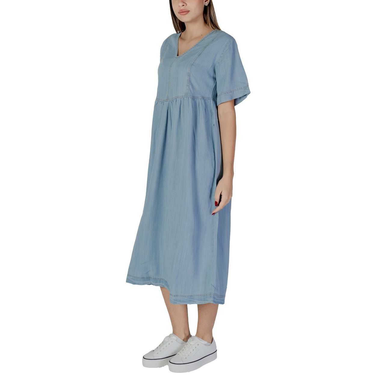 B.young Jurk Dames Lichtblauw