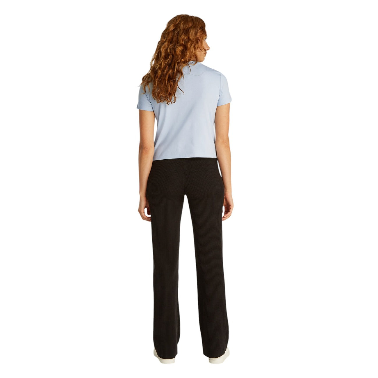 Calvin Klein Jeans Print T-shirt Dames Lichtblauw
