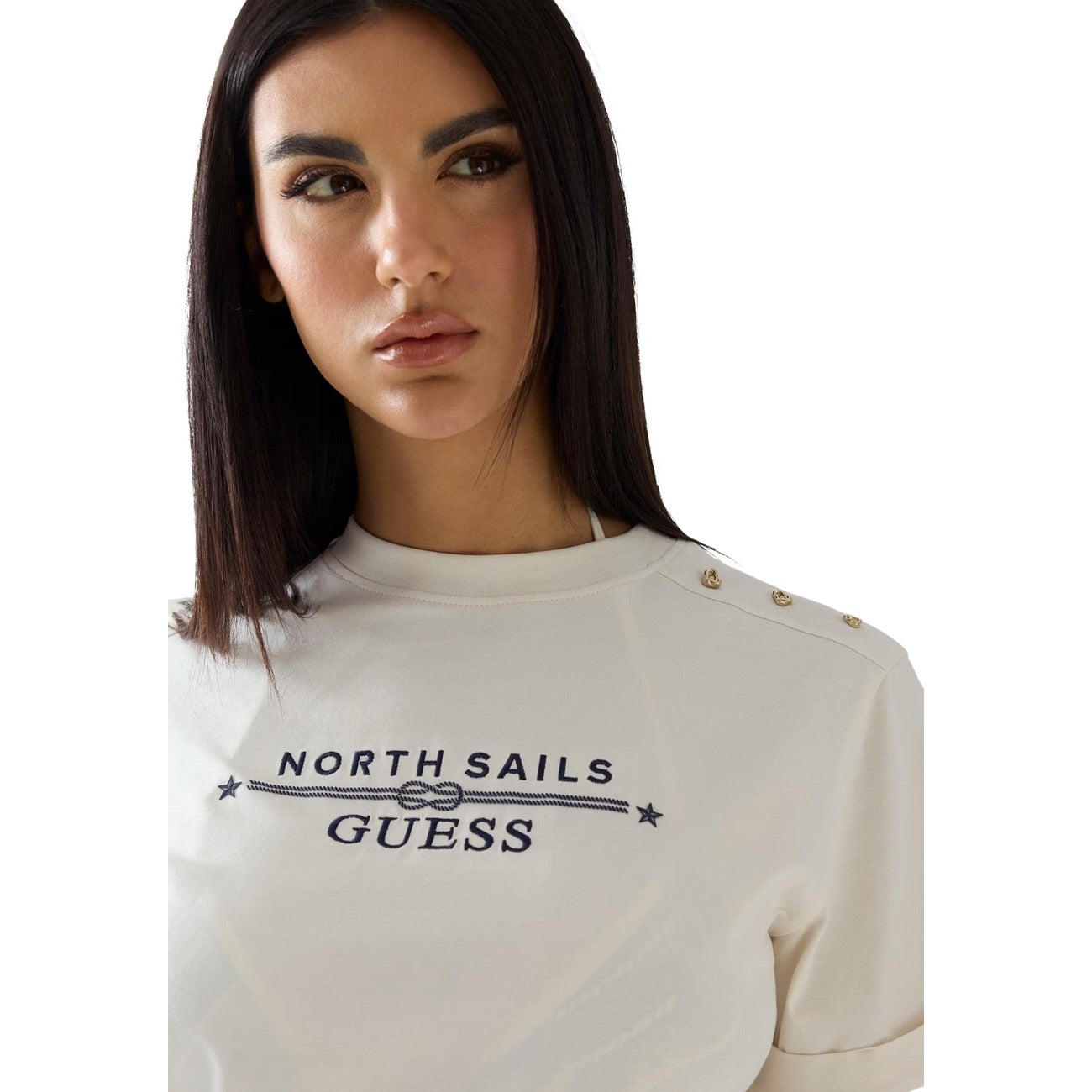 Guess T-shirt Dames Wit