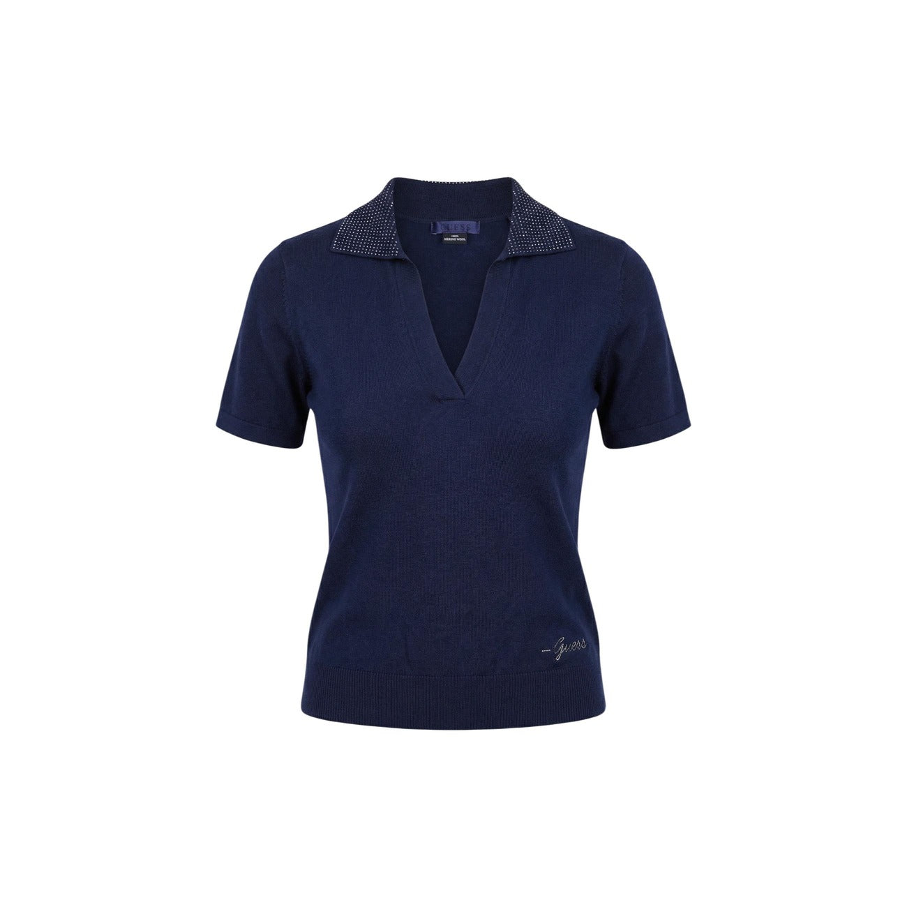 Guess Wollen Polo Dames Blauw
