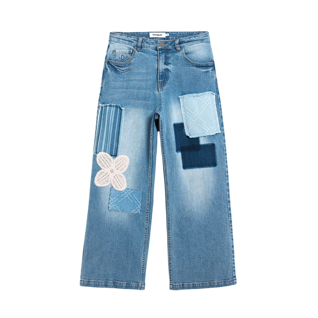 Desigual Jeans Dames Lichtblauw