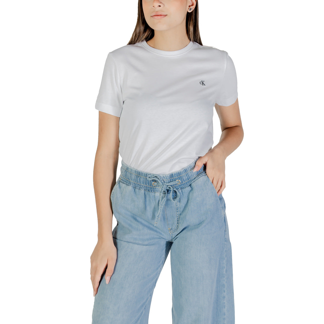 Calvin Klein Jeans T-shirt Dames Wit