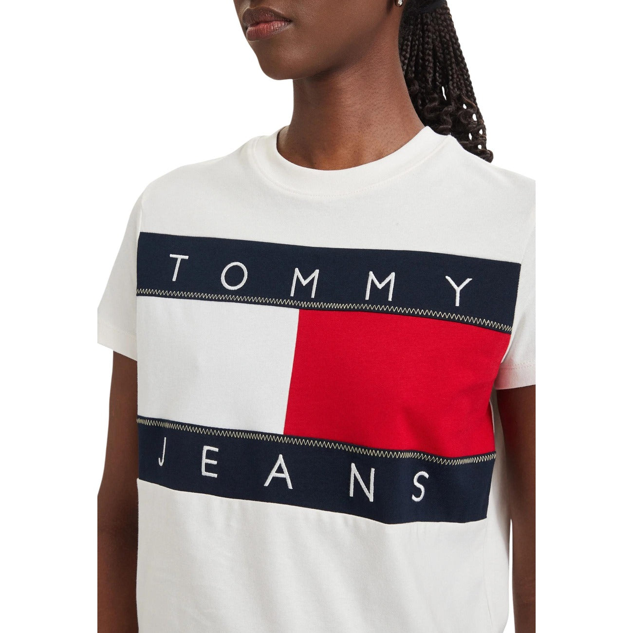 Tommy Hilfiger Jeans T-shirt Dames Wit