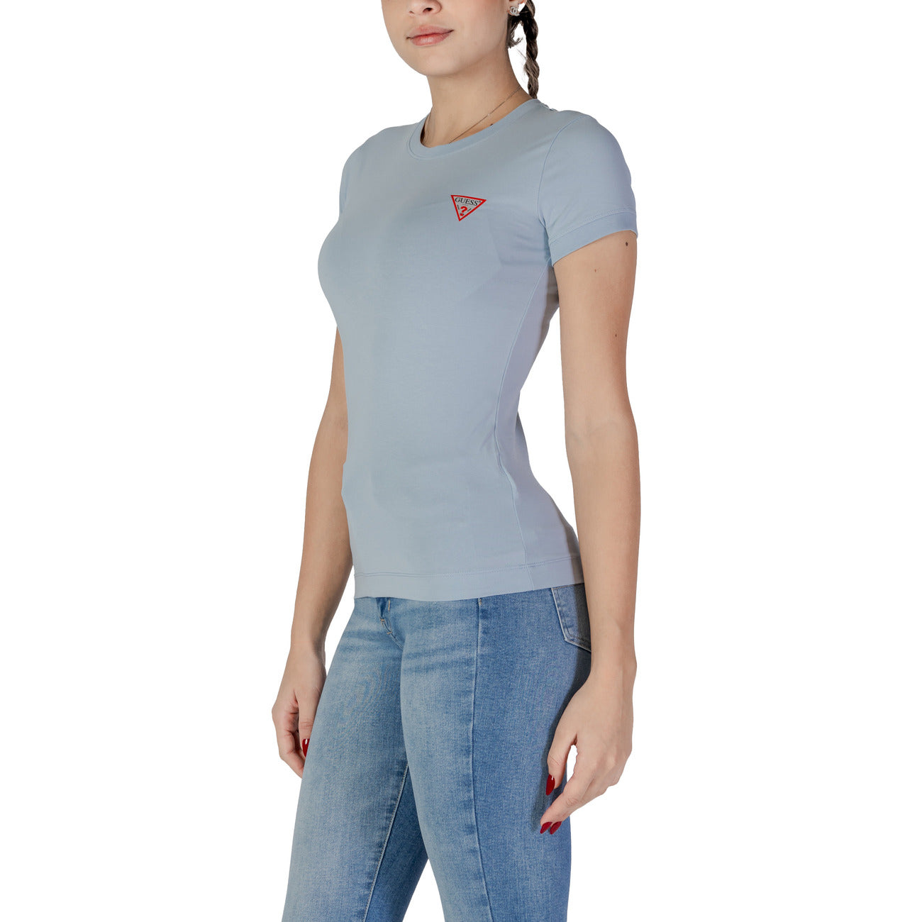 Guess T-shirt Dames Lichtblauw