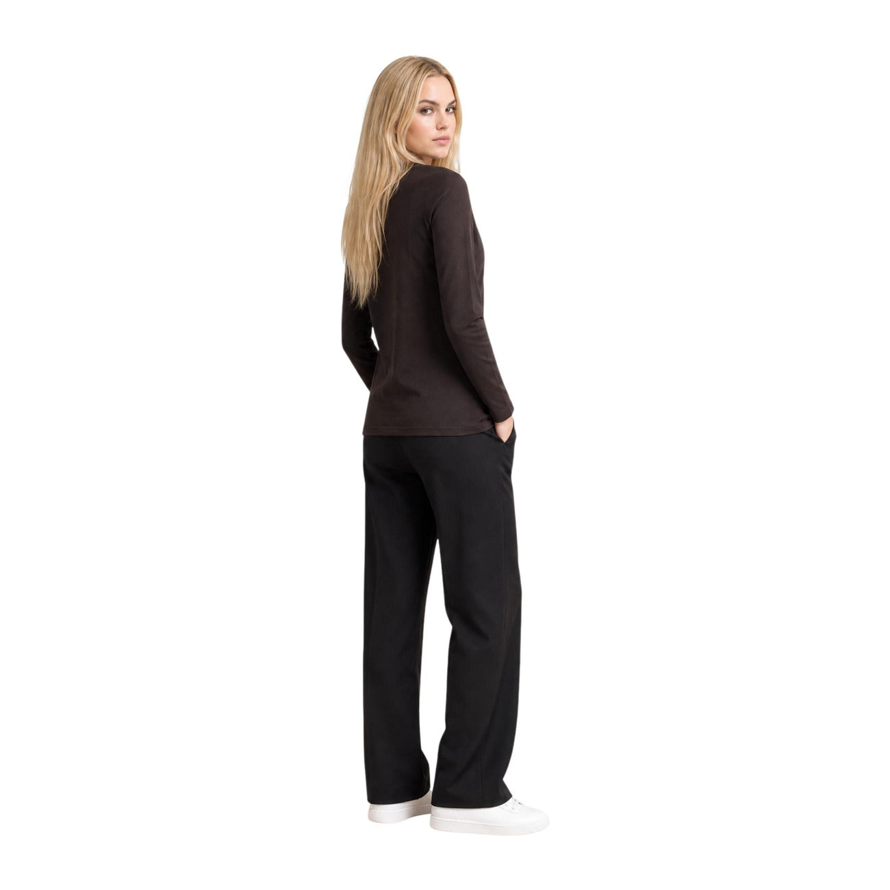 Armani Exchange T-shirt Dames Bruin