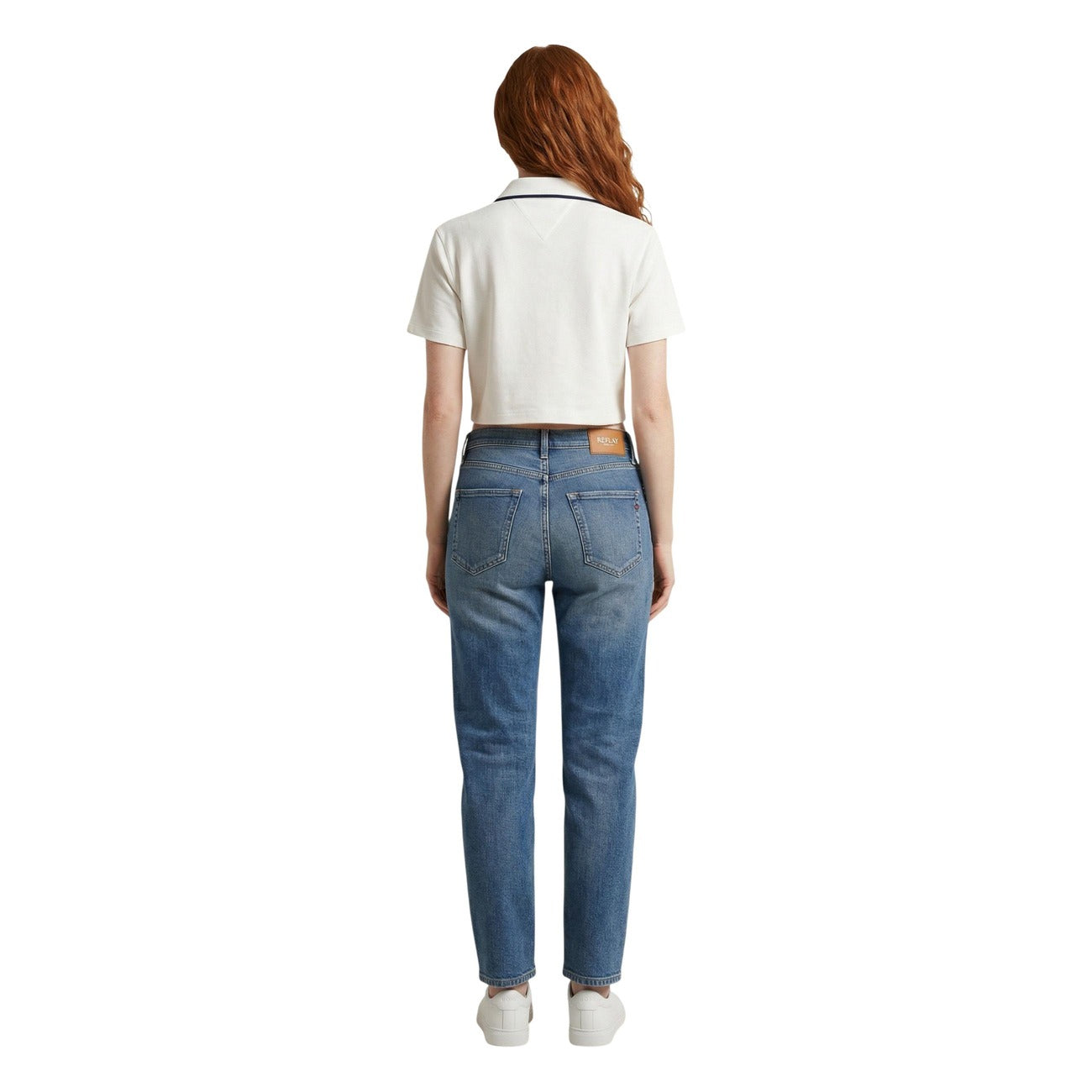 Tommy Hilfiger Jeans Polo Top Dames Wit