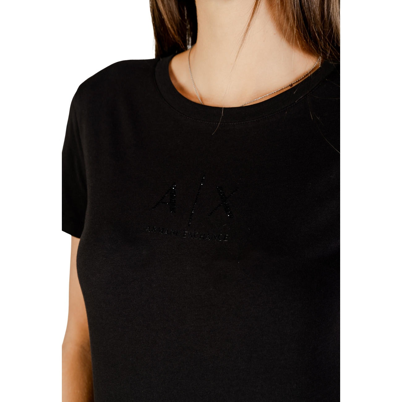 Armani Exchange T-shirt Dames Zwart