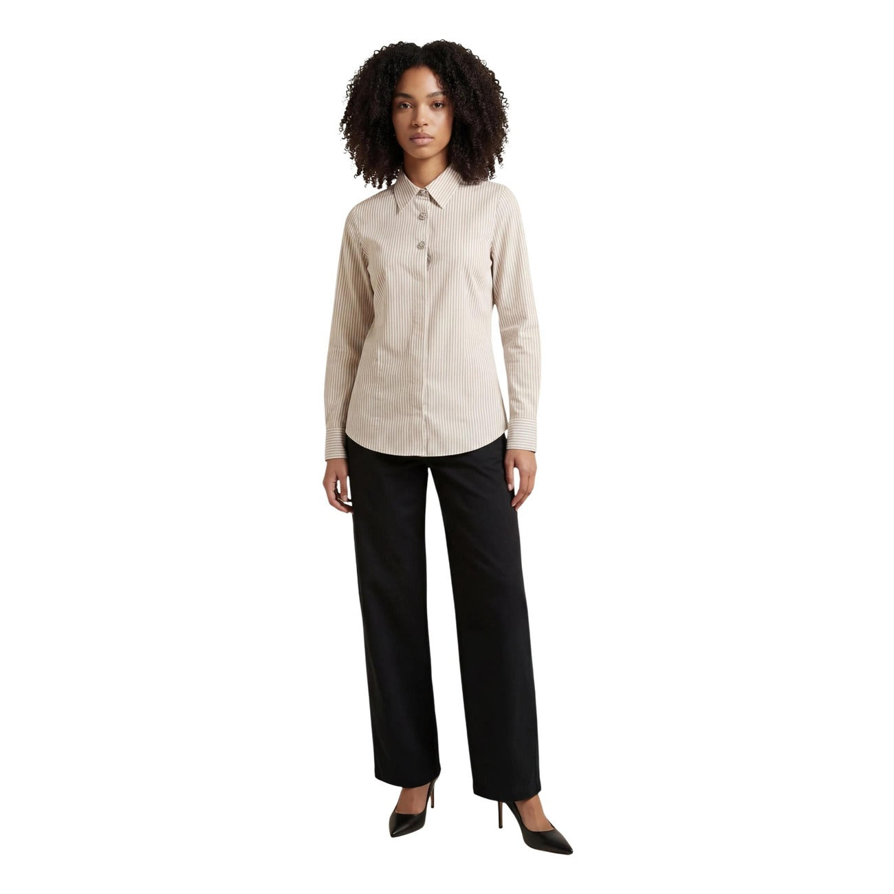 Jacqueline De Yong Shirt Dames Beige