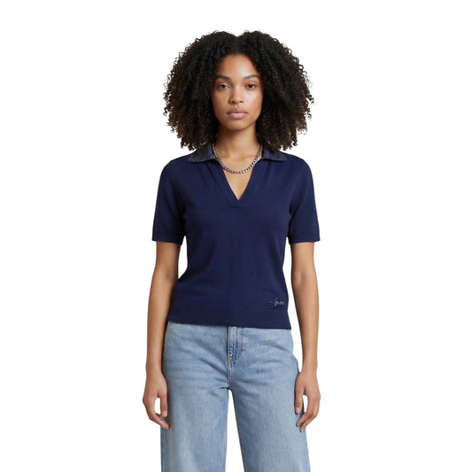 Guess Wollen Polo Dames Blauw