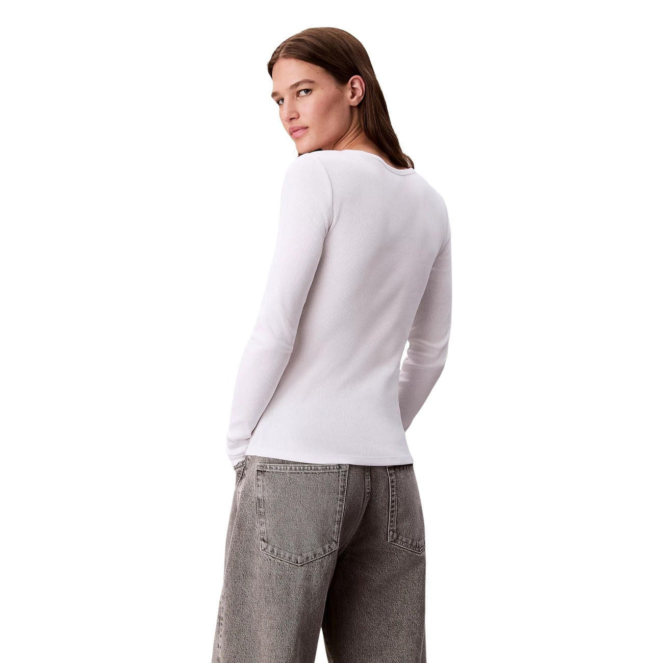 Calvin Klein Jeans T-shirt Dames Wit