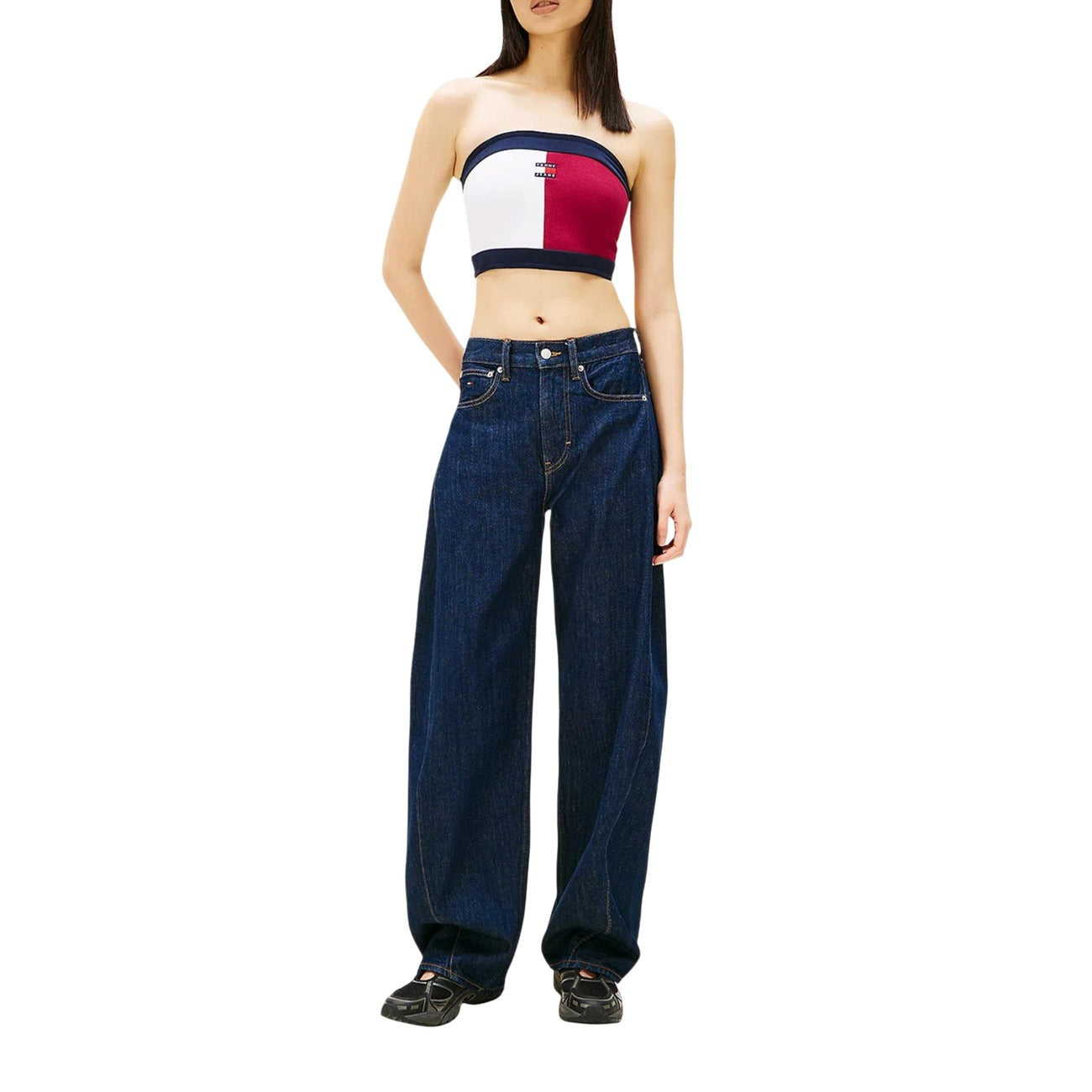 Tommy Hilfiger Jeans Top Dames Bordeaux