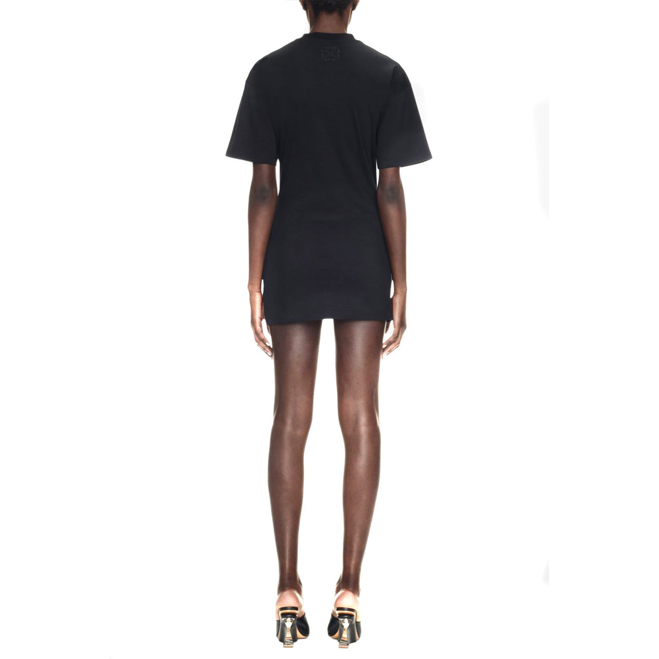 Off-White Katoenen Jurk Dames Zwart