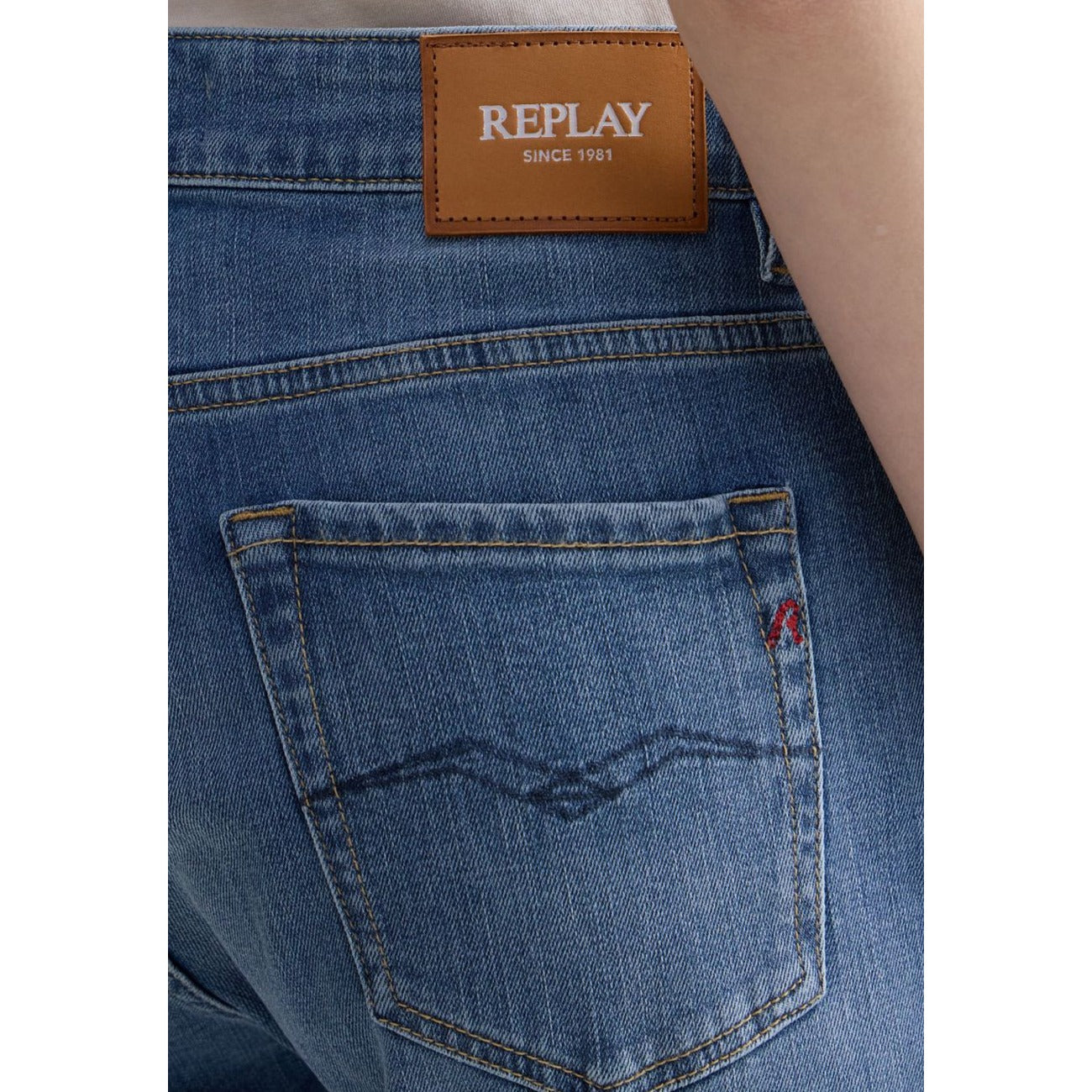 Replay Jeans Dames Blauw