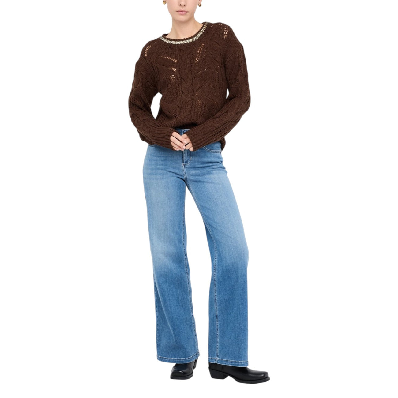 Liu Jo Strass Trui Dames Bruin