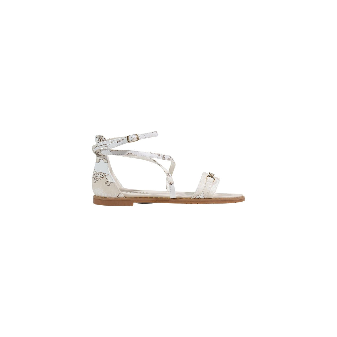 Alviero Martini Prima Classe Sandalen Dames Wit Print