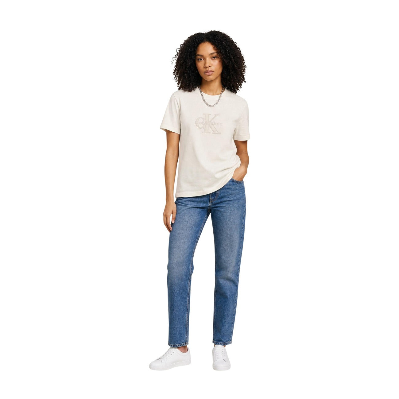 Calvin Klein Jeans T-shirt Dames Wit