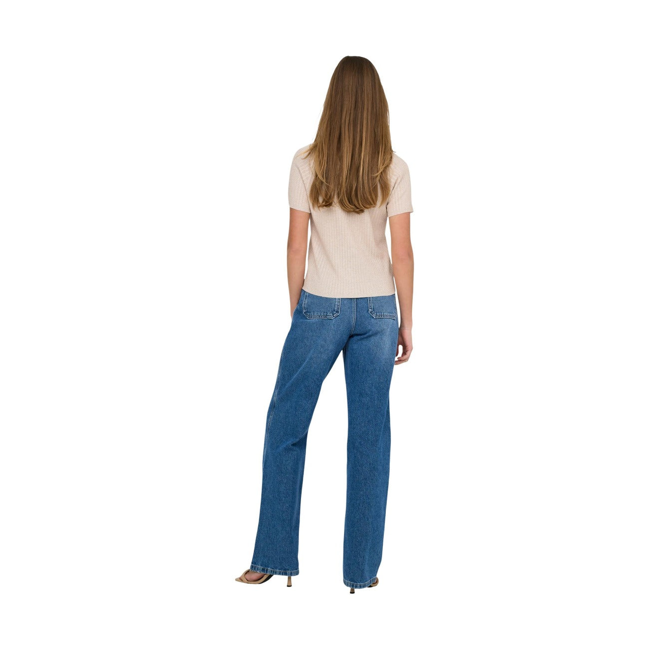 Jacqueline De Yong T-shirt Dames Goud