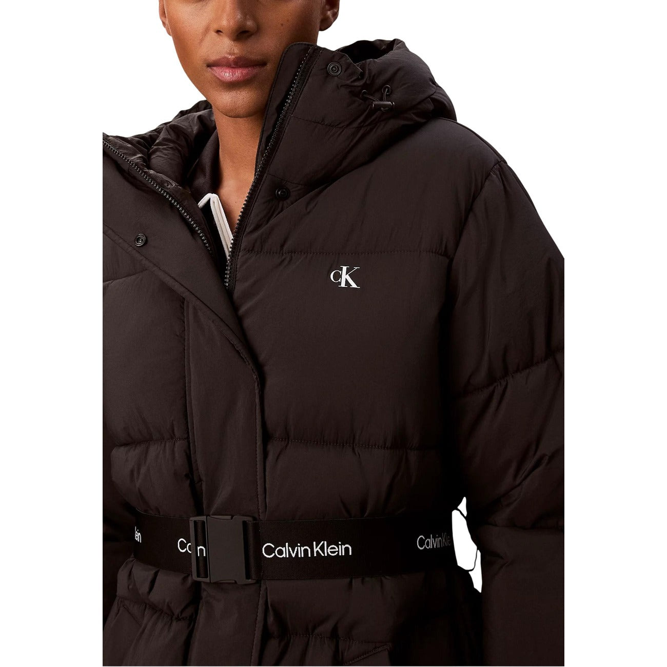 Calvin Klein Jeans Windjack Dames Zwart – Capuchon & Ritssluiting