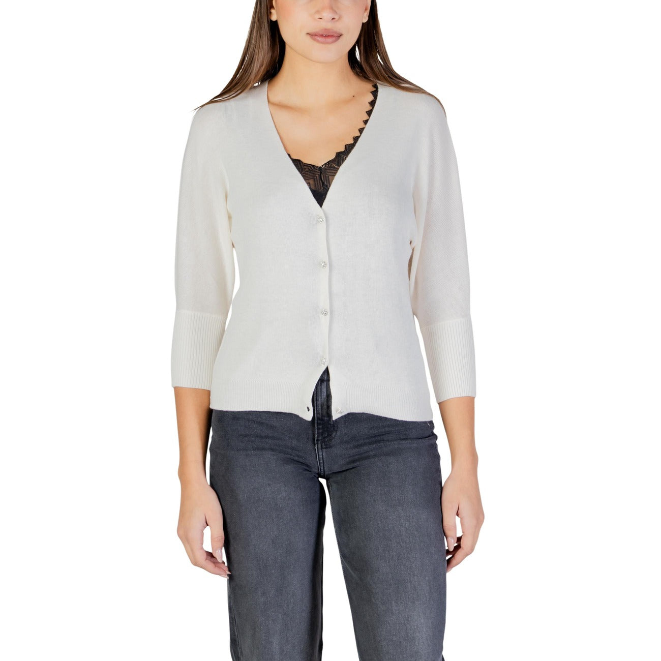 Morgan De Toi Cardigan Dames Beige