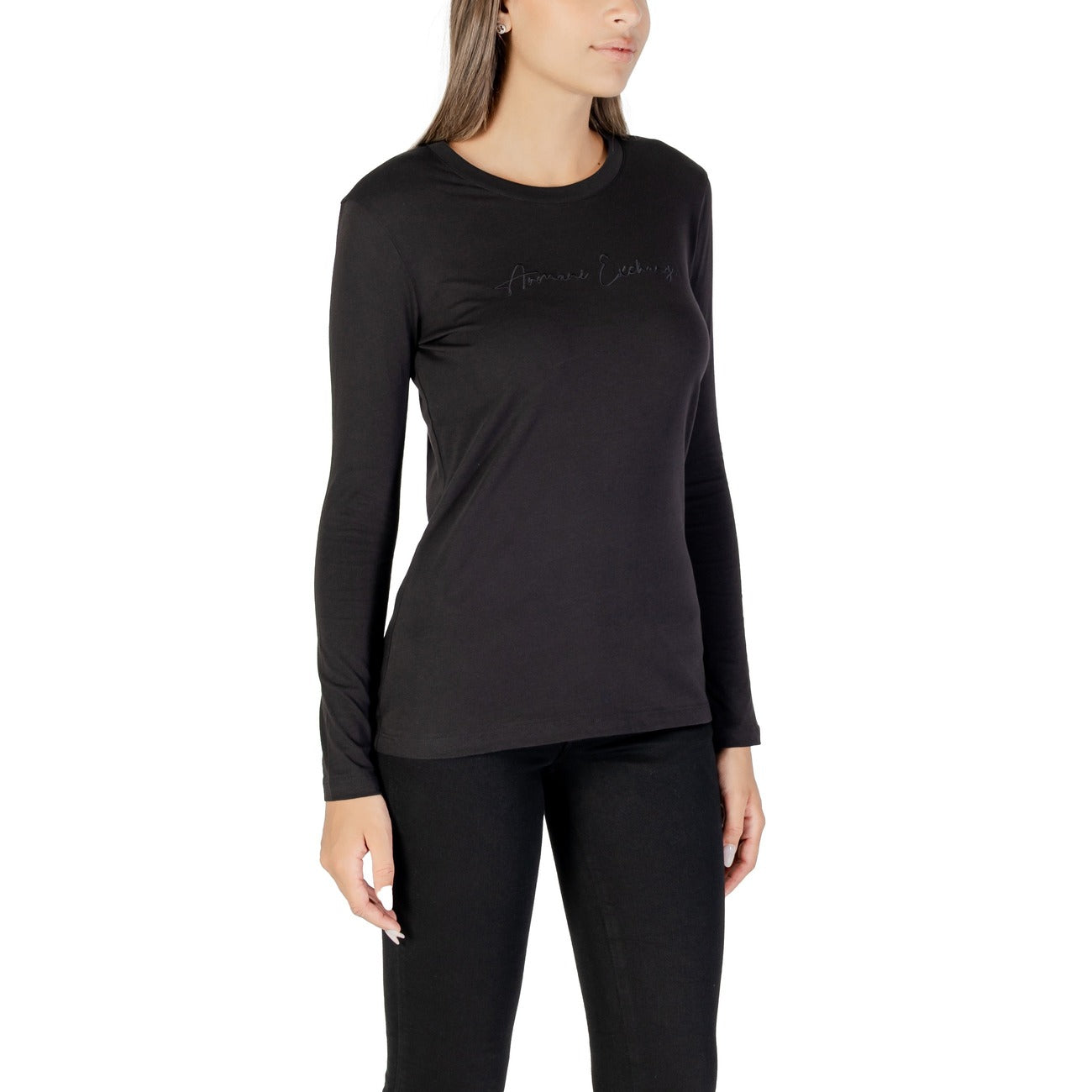 Armani Exchange T-shirt Dames Zwart