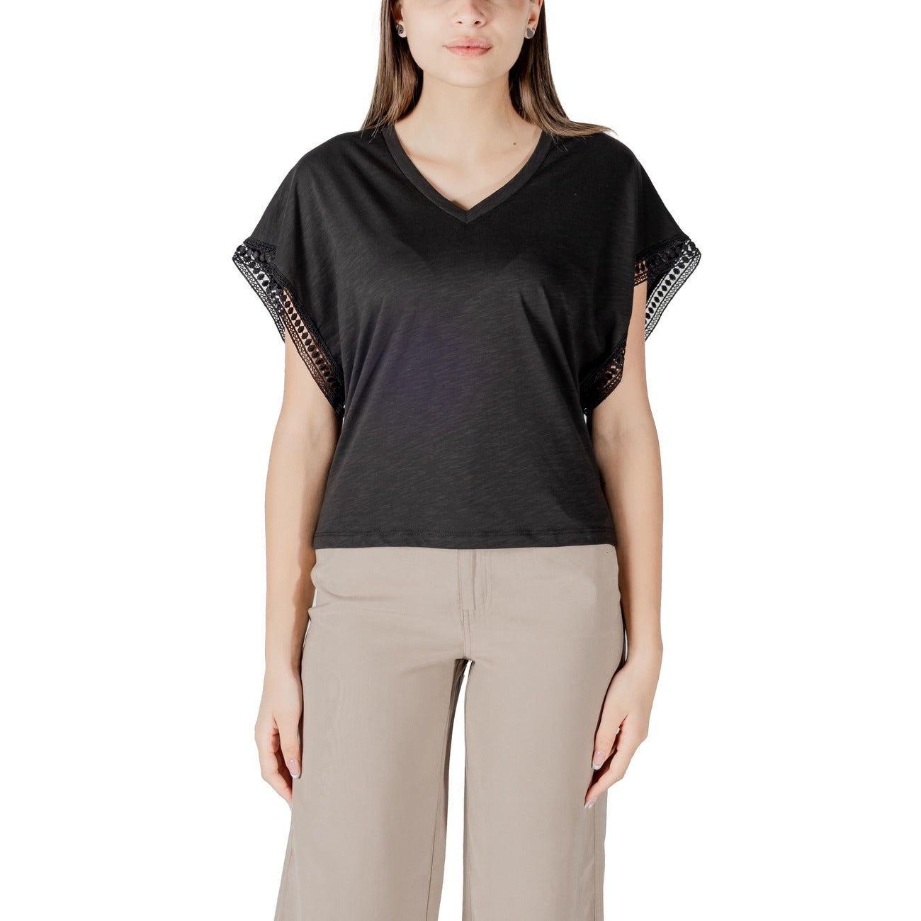 Ichi Blouse Dames Zwart