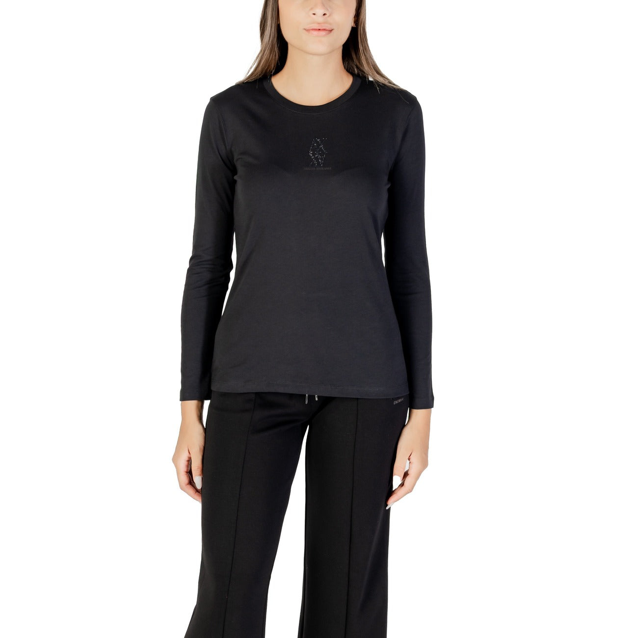 Armani Exchange T-shirt Dames Zwart
