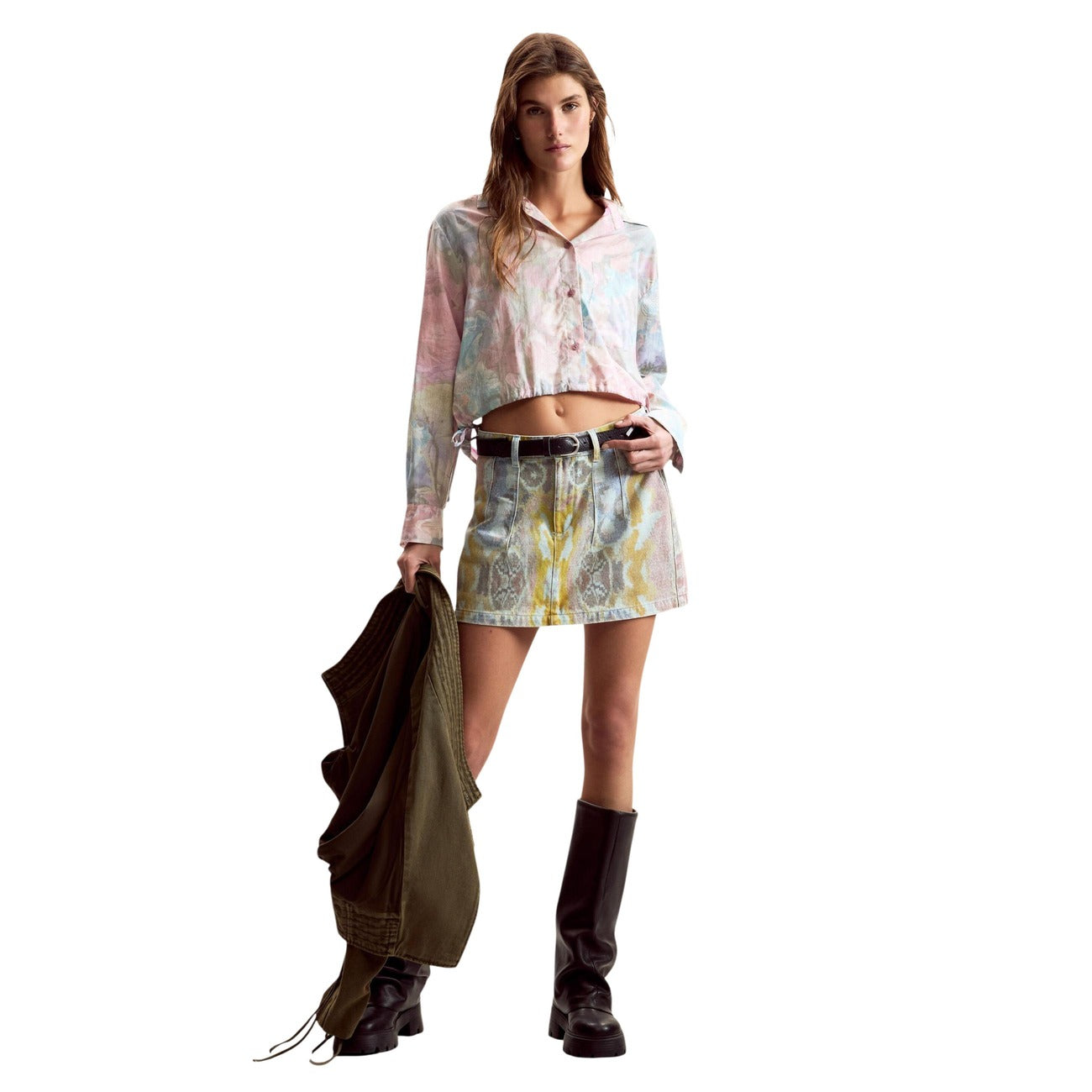 Desigual Bloemen Blouse Dames Roze