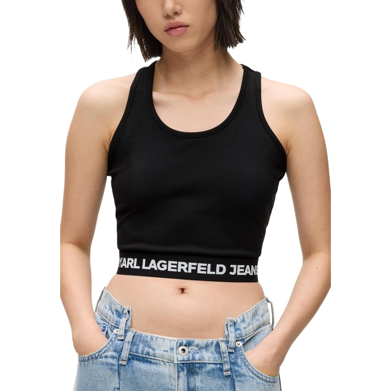 Karl Lagerfeld Jeans Mouwloze Top Dames Zwart
