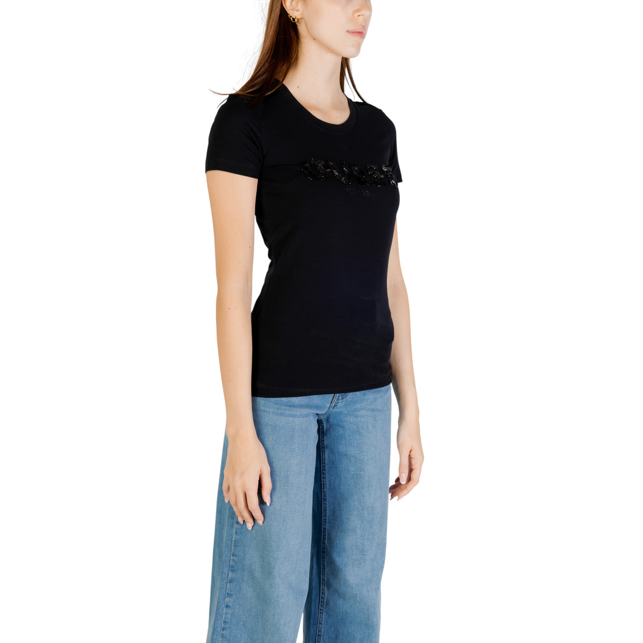 Guess T-shirt Dames Zwart