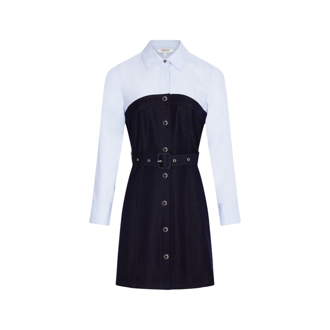 Morgan De Toi Elegante Jurk Dames Blauw