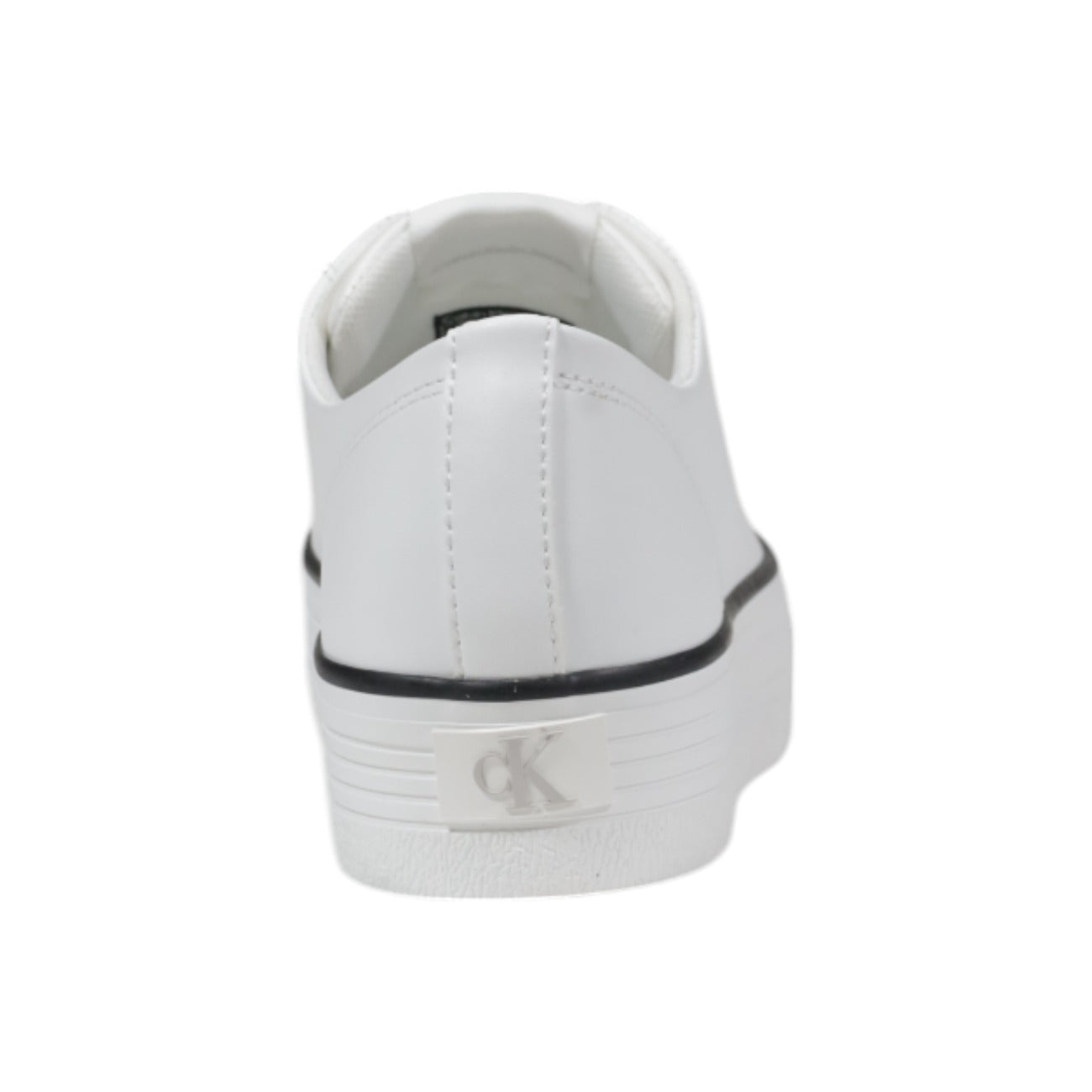 Calvin Klein Jeans Sneakers Dames Wit Leer