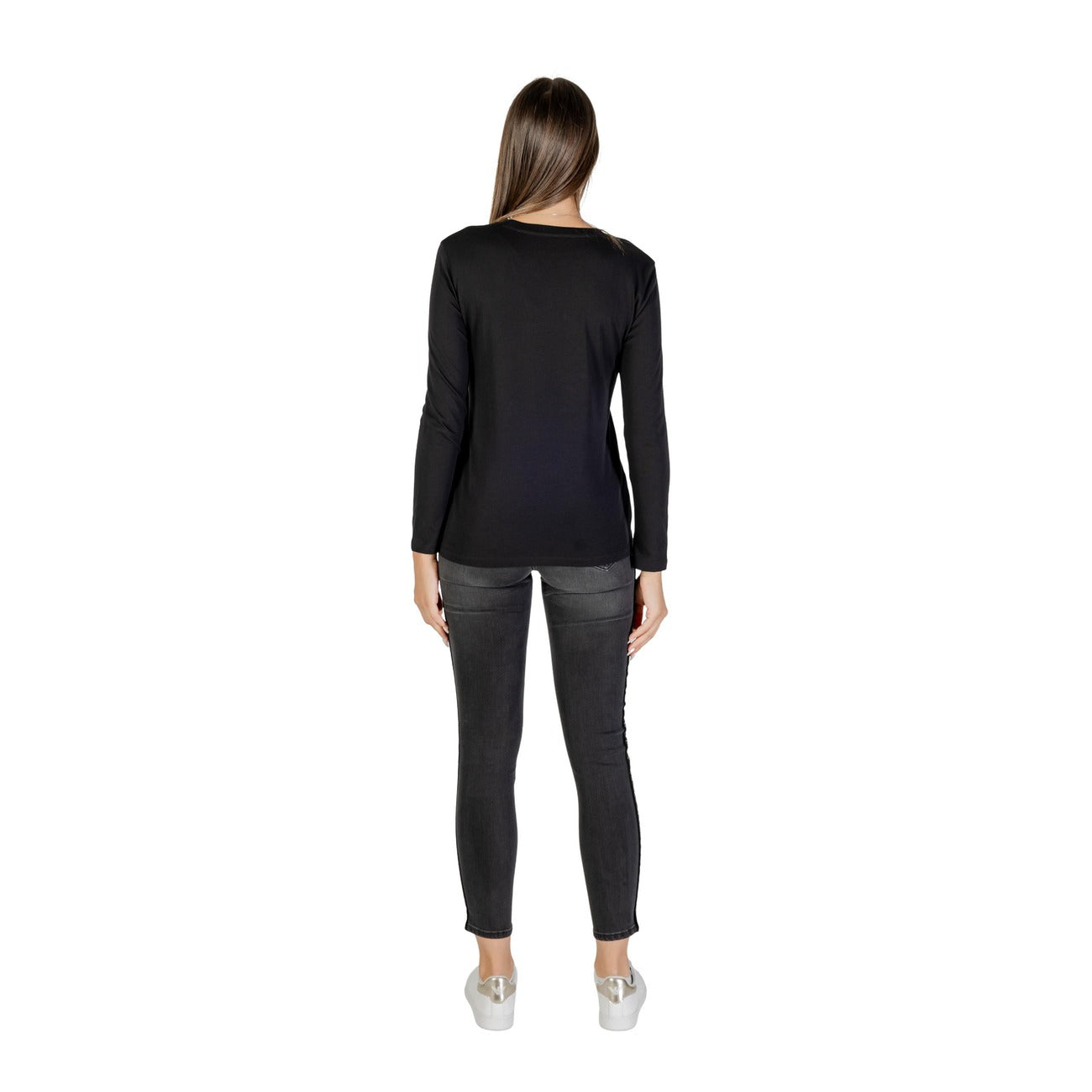Armani Exchange T-shirt Dames Zwart