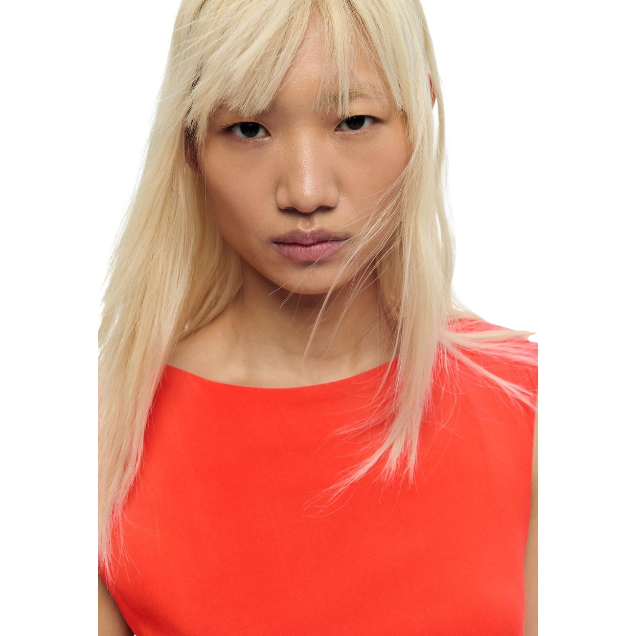 Desigual Mouwloze Bloemenjurk Dames Coral